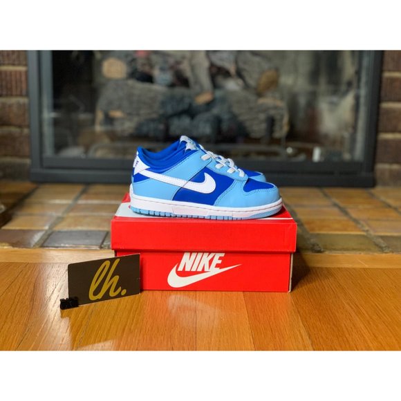 Size 10c Nike Dunk Low “Argon” Athletic Sneakers DV2634-400 - Picture 3 of 6